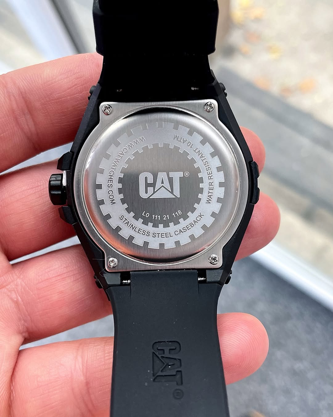 CAT Spirit Evo Men's Watch, 46mm Case, Silicone Strap, BLACK/RED, Modern