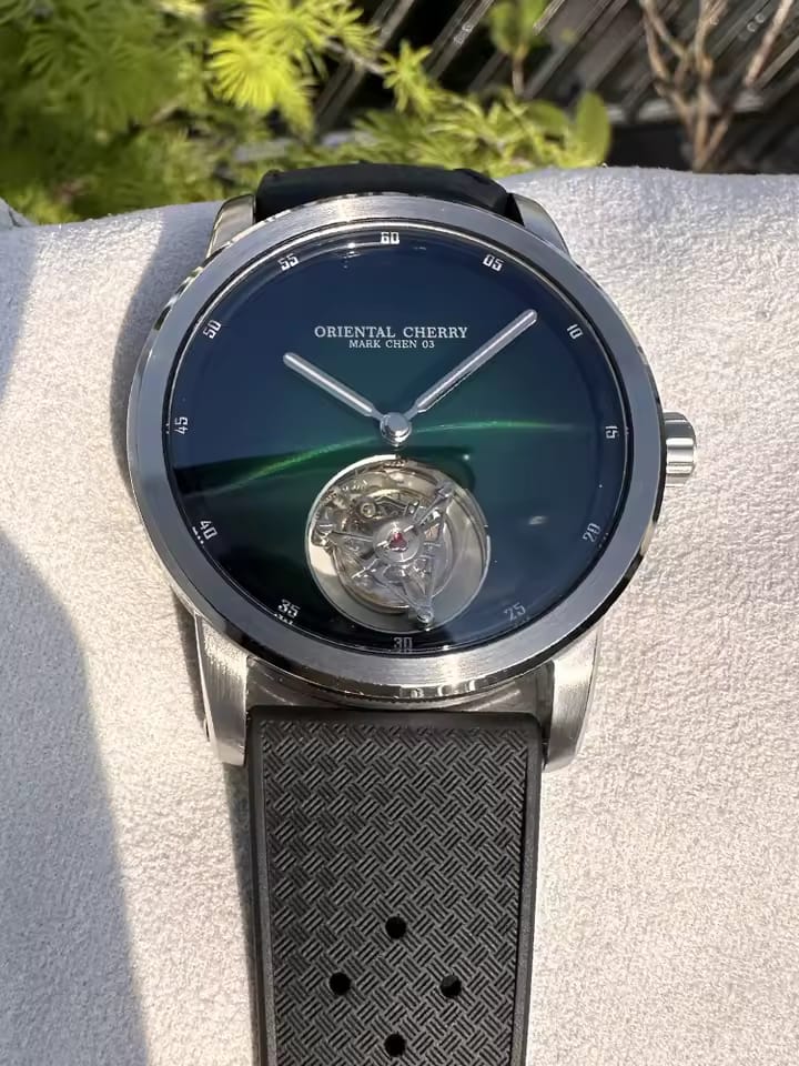 Oriental Cherry Tourbillon Watch Mark Chen 03